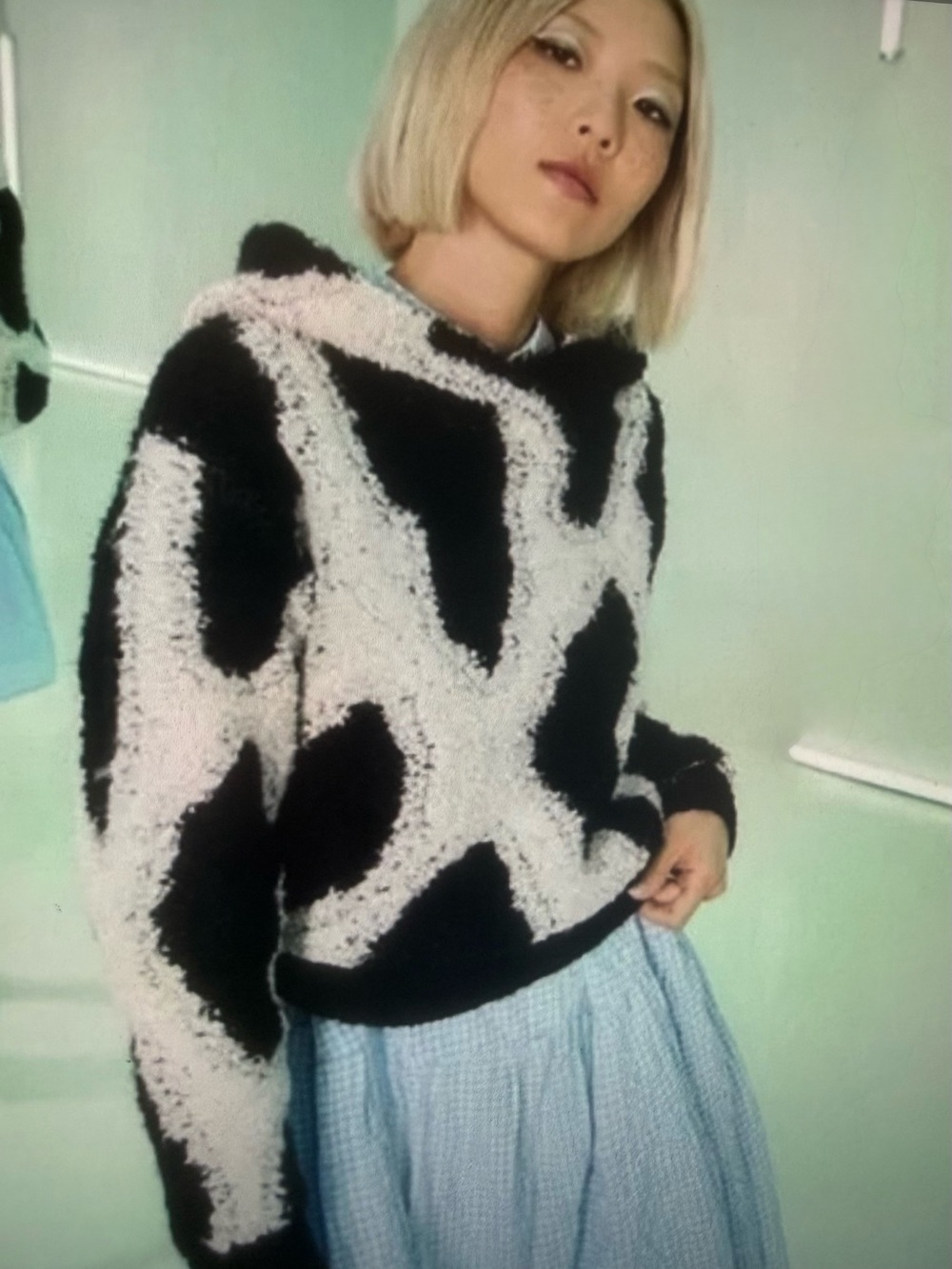 Sandy Liang x Target Leopard Print Sherpa Hoodie Large